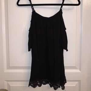 black off the shoulder top